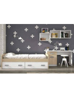 DORMITORIO JUVENIL COMPLETO MOD.DONALD+ AMB.20