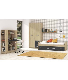 DORMITORIO JUVENIL COMPLETO MOD.DONALD+ AMB.21