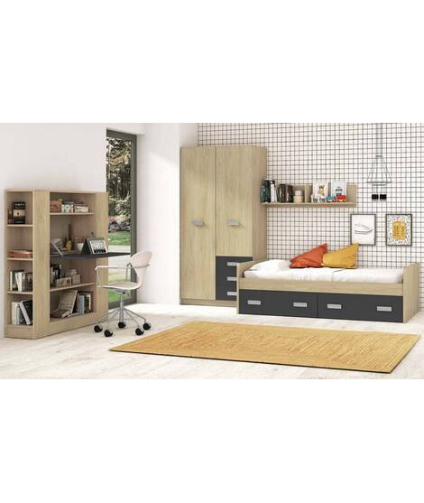 DORMITORIO JUVENIL COMPLETO MOD.DONALD+ AMB.21