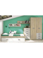 DORMITORIO JUVENIL COMPLETO MOD.DONALD+ AMB.11