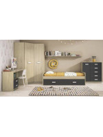 DORMITORIO JUVENIL COMPLETO MOD.DONALD+ AMB.13