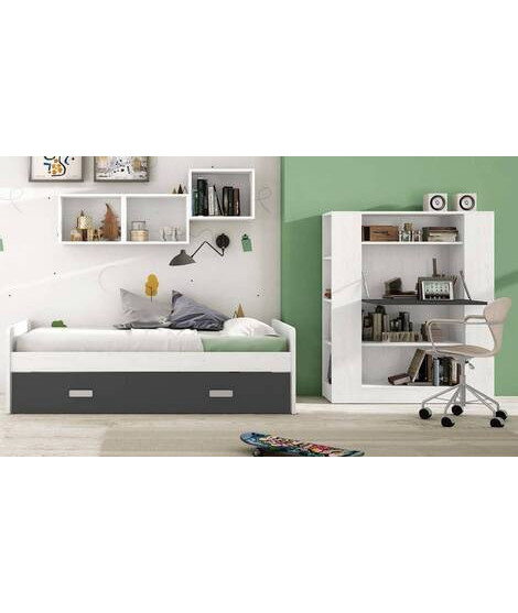 DORMITORIO JUVENIL COMPLETO MOD.DONALD+ AMB.15