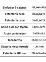 DORMITORIO JUVENIL COMPLETO MOD.DONALD+ AMB.18