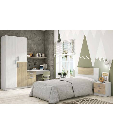 DORMITORIO JUVENIL C/ARMARIO MOD.DONALD+ AMB.01