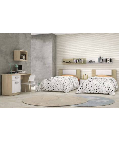DORMITORIO JUVENIL COMPLETO MOD.DONALD+ AMB.03