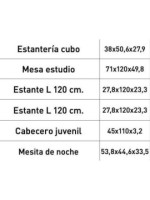 DORMITORIO JUVENIL COMPLETO MOD.DONALD+ AMB.03