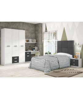 DORMITORIO JUVENIL COMPLETO MOD.DONALD+ AMB.04