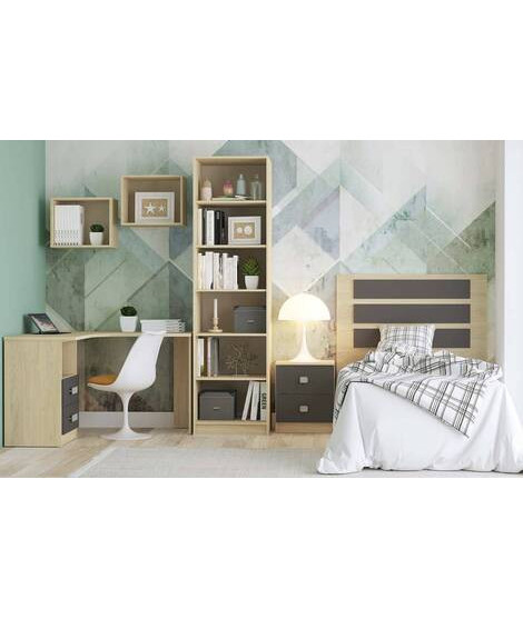 DORMITORIO JUVENIL COMPLETO MOD.DONALD+ AMB.08