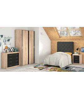 DORMITORIO JUVENIL CON ARMARIO MOD.LARA AMBIENTE 13