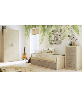 DORMITORIO JUVENIL CON ARMARIO MOD.LARA AMBIENTE 03