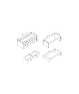 CAMA COMPACTA MOD.LARA PUCCINI-TEXTIL