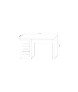 MESA ESTUDIO MOD.LARA CAMBRIA-GRAFITO
