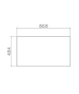ESTANTE OPCIONAL 868X484MM ARMARIO 2P MOD.CHAMPION CAMBRIA
