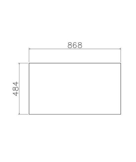 ESTANTE OPCIONAL 868X484MM ARMARIO 2P MOD.CHAMPION CAMBRIA