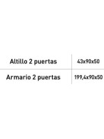 ARMARIO 2P CON ALTILLO MOD.CHAMPION AMBIENTE 10