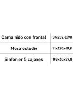 DORMITORIO SIN ARMARIO MOD.CHAMPION AMBIENTE 06