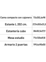 DORMITORIO CON ARMARIO MOD.CHAMPION AMBIENTE 05