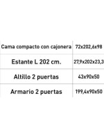 DORMITORIO CON ARMARIO MOD.CHAMPION AMBIENTE 04