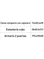 DORMITORIO CON ARMARIO MOD.CHAMPION AMBIENTE 03