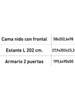 DORMITORIO CON ARMARIO MOD.CHAMPION AMBIENTE 01