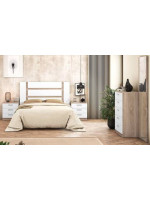 DORMITORIO MATRIMONIO MOD.MONIKA AMBIENTE 03-CCOLOR CAMBRIA - BLANCO