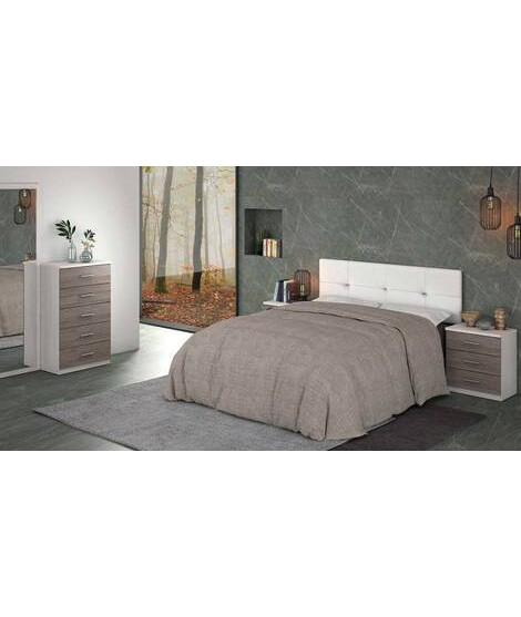 DORMITORIO MATRIMONIO MOD.MONIKA AMBIENTE 06-ACOLOR ANDERSEN - PINO GRIS/BLANCO