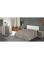 DORMITORIO MATRIMONIO MOD.MONIKA AMBIENTE 06-ACOLOR ANDERSEN - PINO GRIS/BLANCO