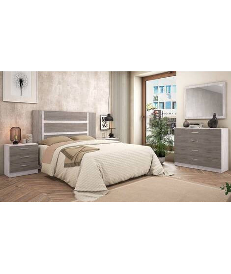 DORMITORIO MATRIMONIO MOD.MONIKA AMBIENTE 04-ACOLOR ANDERSEN - PINO GRIS