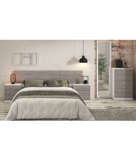 DORMITORIO MATRIMONIO MOD.MONIKA AMBIENTE 01-CCOLOR ANDERSEN - PINO GRIS