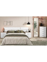 DORMITORIO MATRIMONIO MOD.MONIKA AMBIENTE 01-ACOLOR CAMBRIA - BLANCO