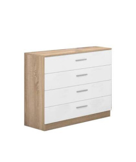 COMODA 4 CAJONES MOD.MONIKA CAMBRIA-BLANCO