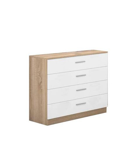 COMODA 4 CAJONES MOD.MONIKA CAMBRIA-BLANCO