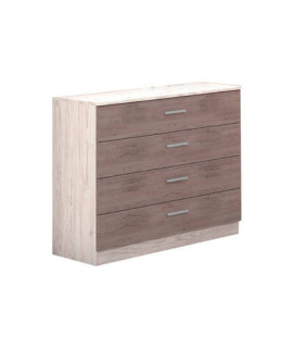 COMODA 4 CAJONES MOD.MONIKA ANDERSEN PINO-GRIS