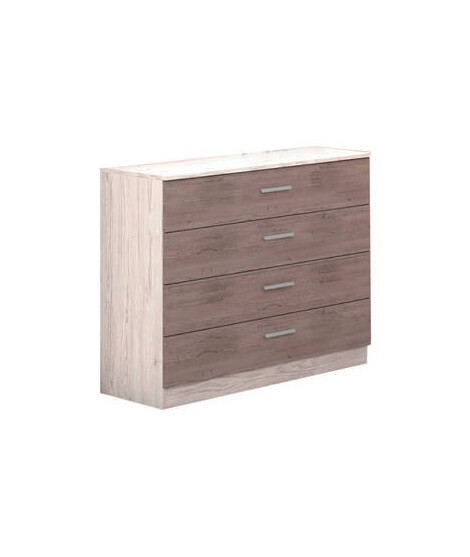 COMODA 4 CAJONES MOD.MONIKA ANDERSEN PINO-GRIS