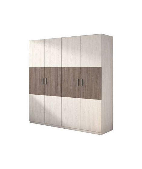 ARMARIO 4P. MOD.MONIKA ANDERSEN PINO-GRIS