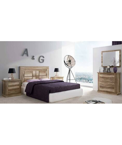 DORMITORIO MATRIMONIO MOD.CHELLEN AMBIENTE 02 COLOR CAÑON