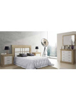 DORMITORIO MATRIMONIO MOD.CHELLEN AMBIENTE 02 COLOR CAMBRIA-BLANCO