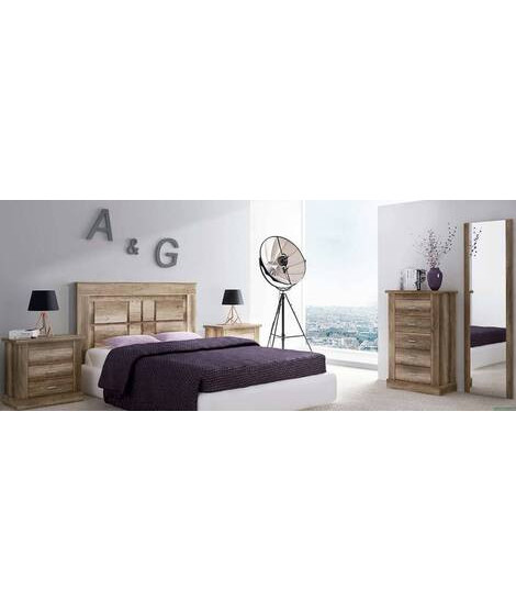 DORMITORIO MATRIMONIO MOD.CHELLEN AMBIENTE 01 COLOR CAÑON