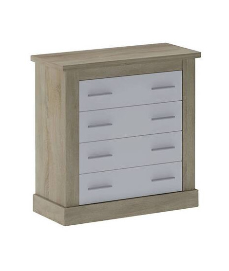 COMODA 4 CAJONES MOD.CHELLEN CAMBRIA-BLANCO