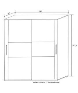 ARMARIO 2P.CORREDERA  CHELLEN CAÑON