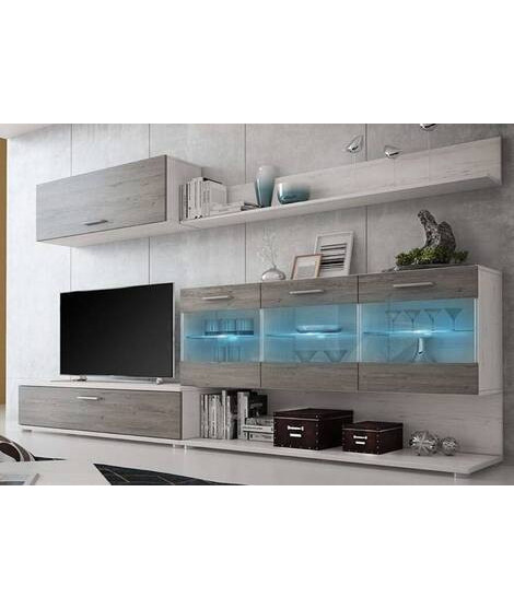 COMPOSICION UNICA LEDS 250 CM. MOD.ZAFIRO ANDERSEN P-GRIS