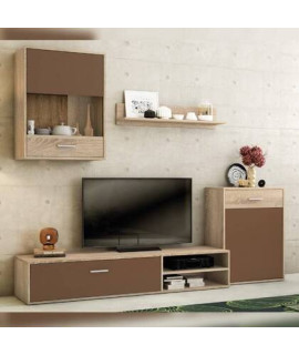 COMPOSICION UNICA 220 CM. MOD.HELENA CAMBRIA-CHOCOLATE