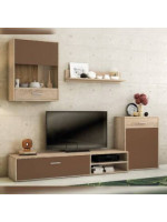 COMPOSICION UNICA 220 CM. MOD.HELENA CAMBRIA-CHOCOLATE