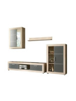 COMPOSICION UNICA LEDS 259CM. MOD.FIORDO CAMBRIA-GRAFITO