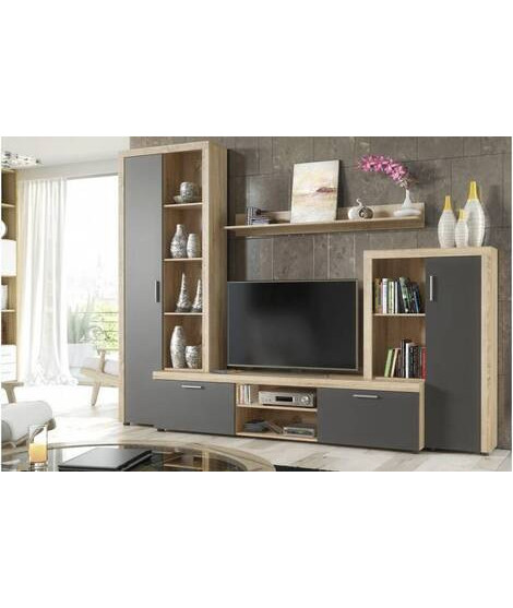 COMPOSICION UNICA 263CM. MOD.NOBEL CAMBRIA-GRAFITO