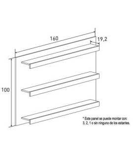 PANEL 3 ESTANTES/TV MOD.CHELLEN CAMBRIA