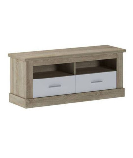 BAJO T.V. 2-C 135CM. MOD.CHELLEN CAMBRIA-BLANCO