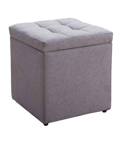 JUEGO DE 2 TABURETES TAP.TELA MOD.IVES GRIS