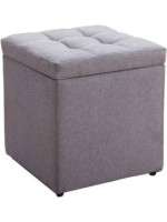 JUEGO DE 2 TABURETES TAP.TELA MOD.IVES GRIS