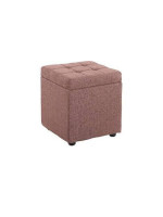 JUEGO DE 2 TABURETES TAP.TELA MOD.IVES MARRON